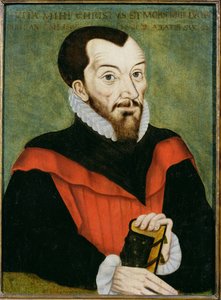 Retrato de John Rainolds (1549-1607) Presidente do Corpus Christi College e co-editor da Versão Autorizada da Bíblia